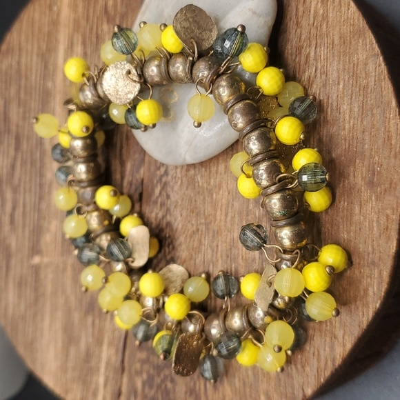 Sunflower meadow‎ medallion jingle bracelet B3120 - Picture 1 of 2